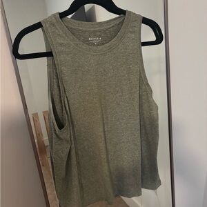 Athleta Sage Green Muscle Tee